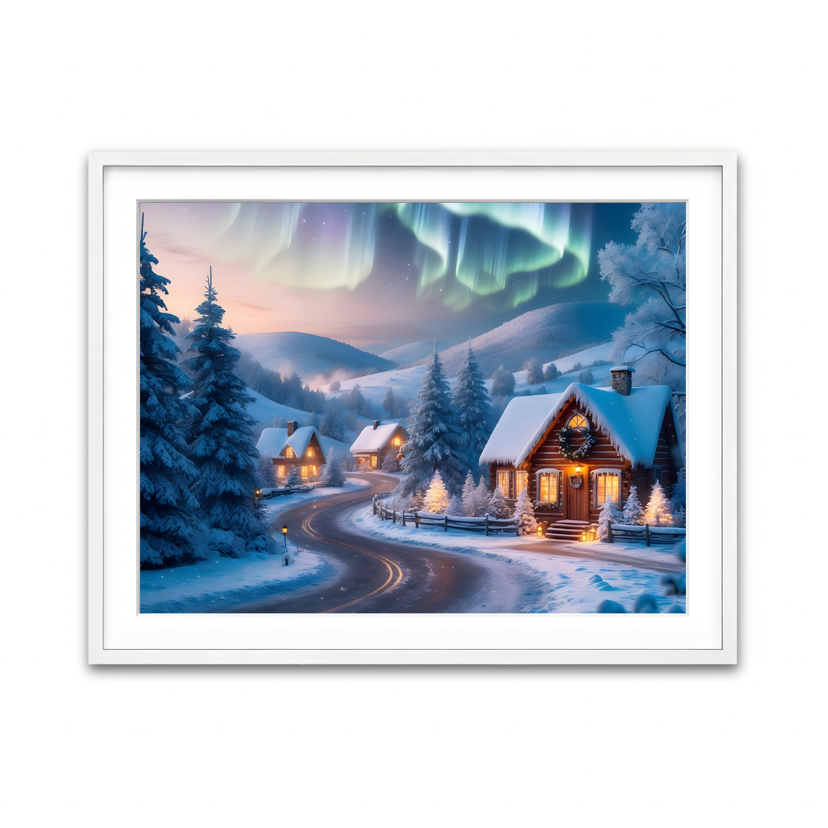 Framed Print 4x3 White