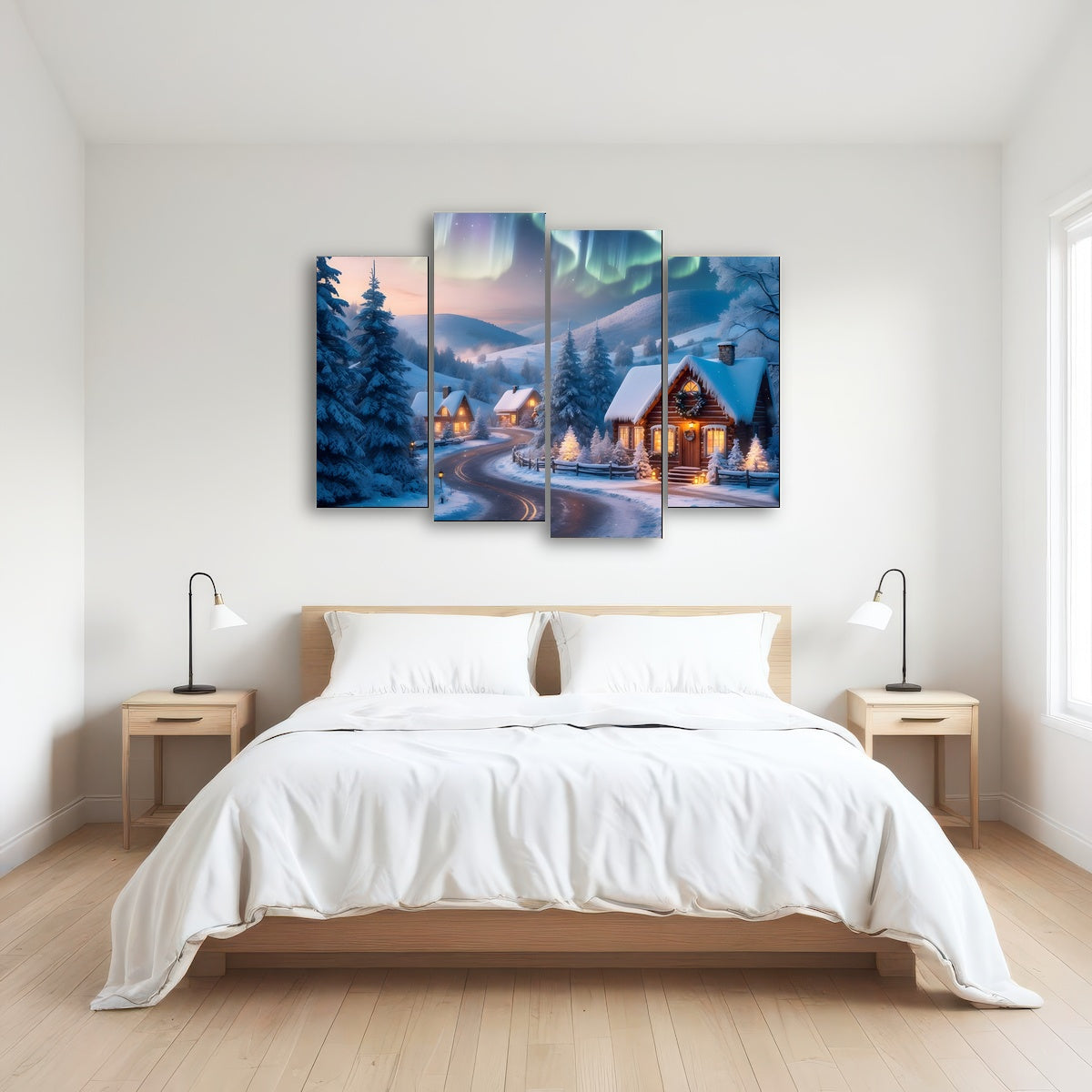 AUTO-MOCKUP ROOM | Northern Lights Painting
