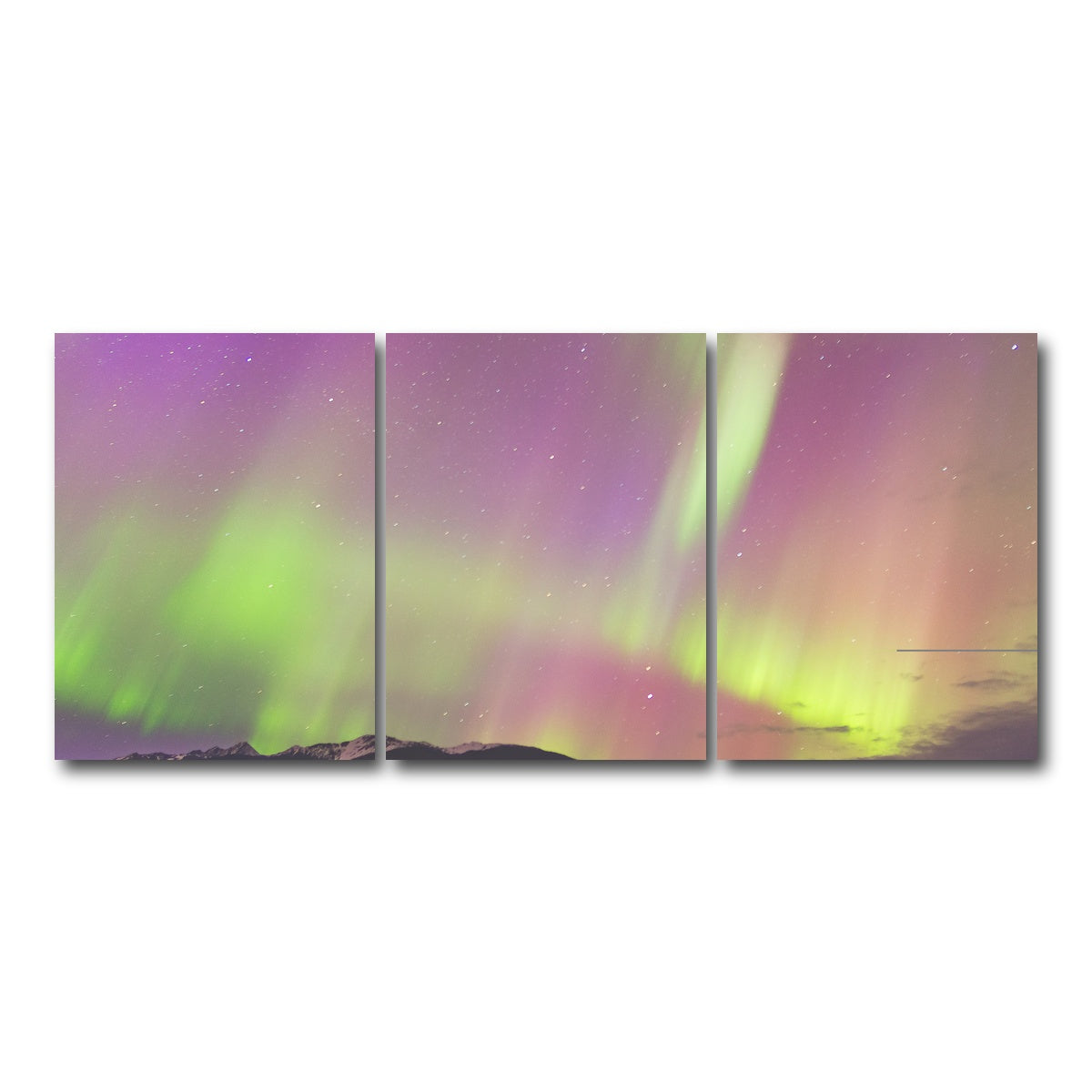 AUTO-MOCKUP WHITE | Northern Lights Purple | 3 Piece | Gallery Wrap Canvas | group=18x24