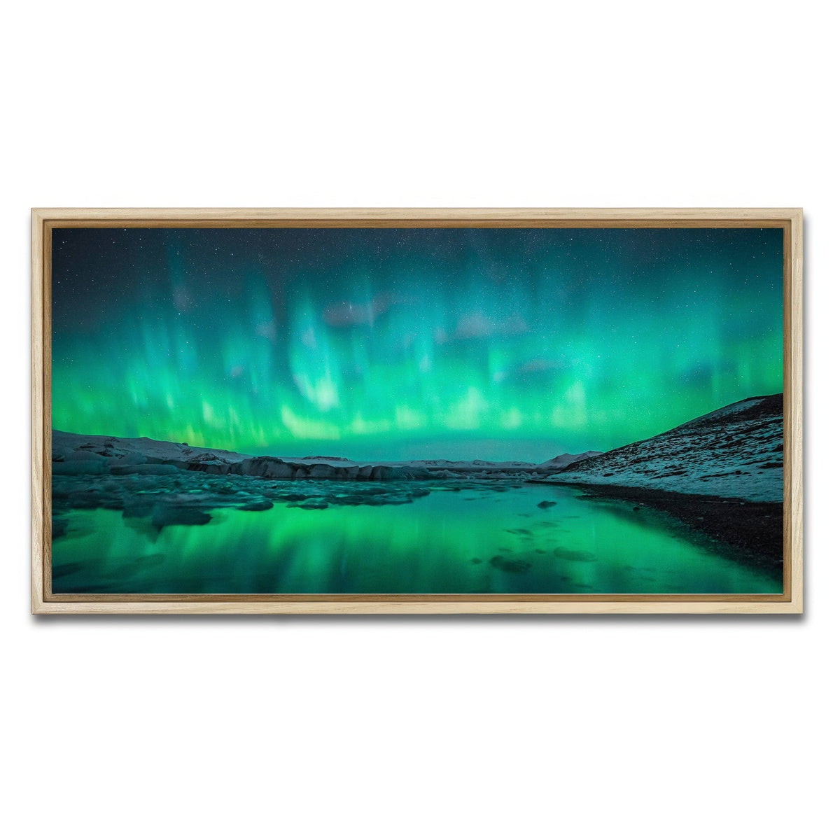 AUTO-MOCKUP WHITE | Northern Lights | 1 Piece | Natural Framed Canvas | group=2x1