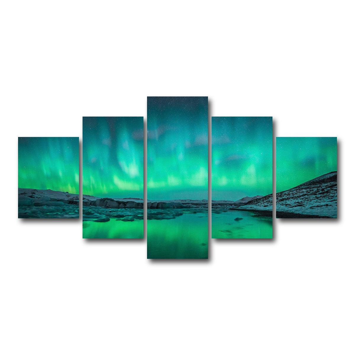 AUTO-MOCKUP WHITE | Northern Lights | 5 Piece | Gallery Wrap Canvas | group=5_short