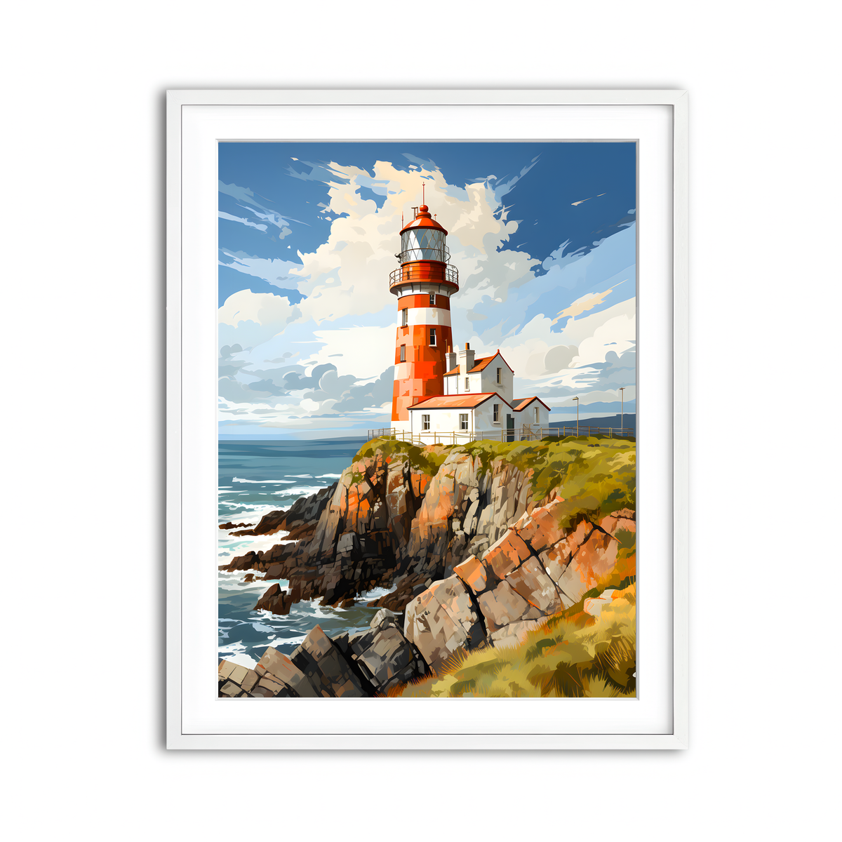 Framed Print 3x4 White