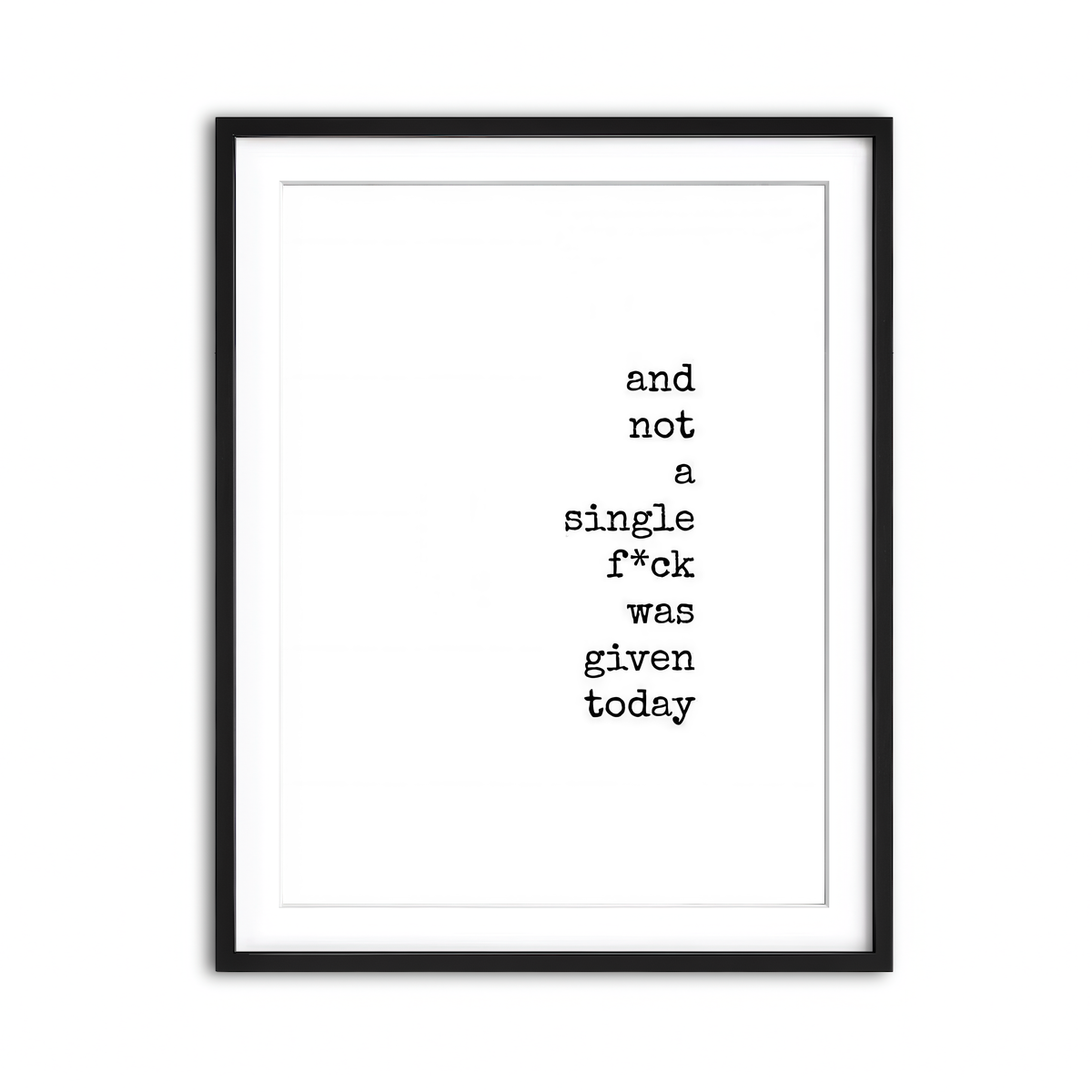 Framed Print 3x4 Black