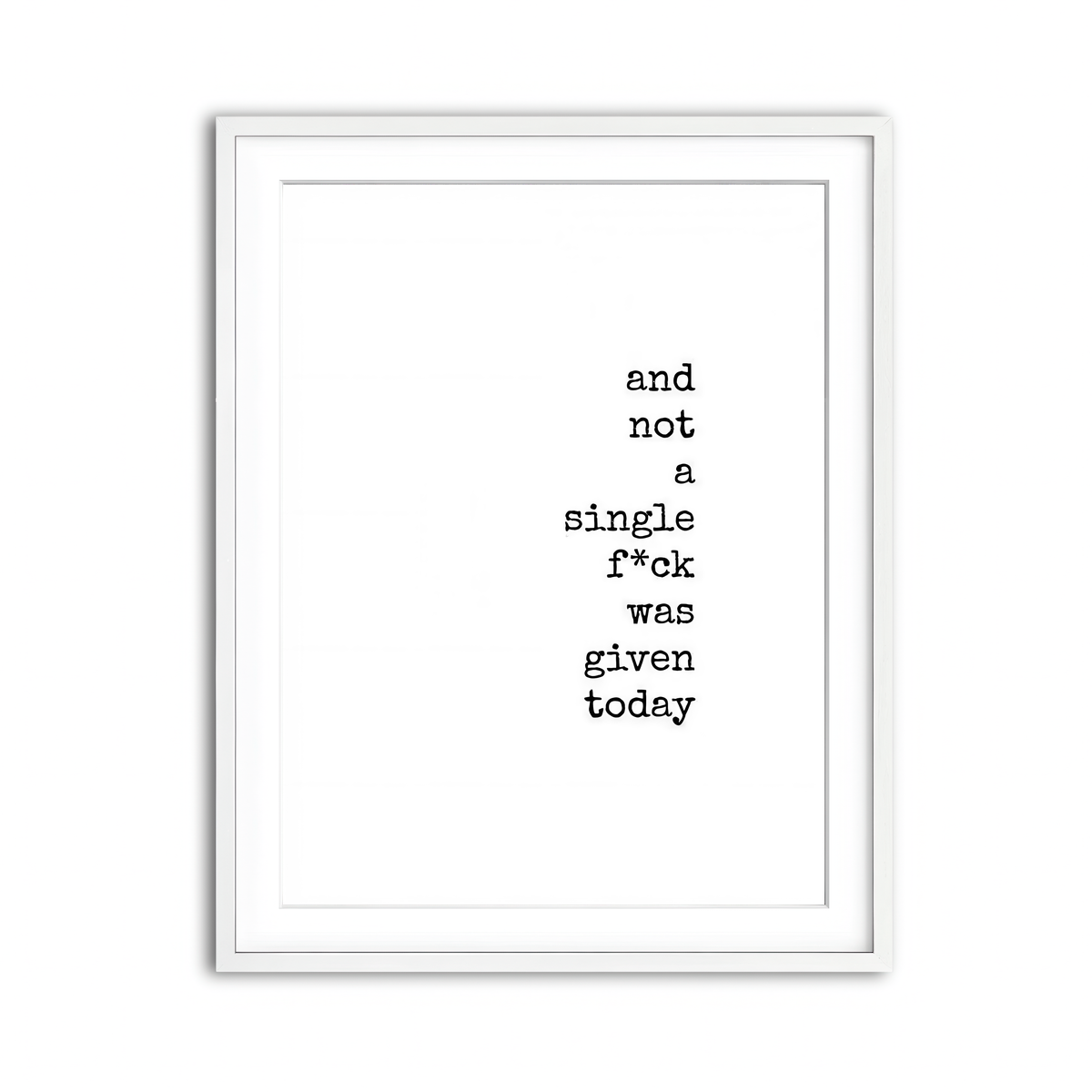 Framed Print 3x4 White