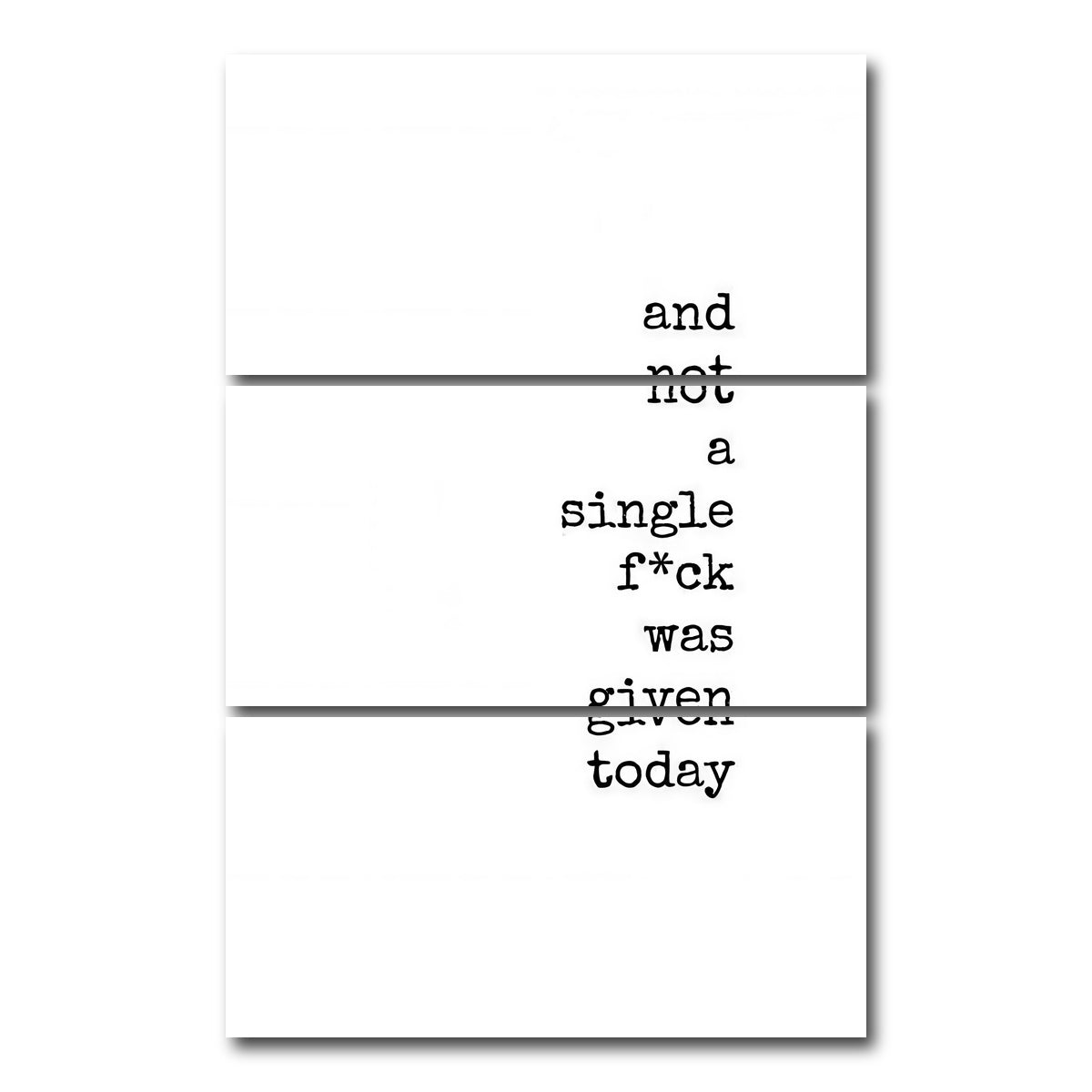 AUTO-MOCKUP WHITE | Not a One | 3 Piece | Gallery Wrap Canvas | group=12x24_stacked