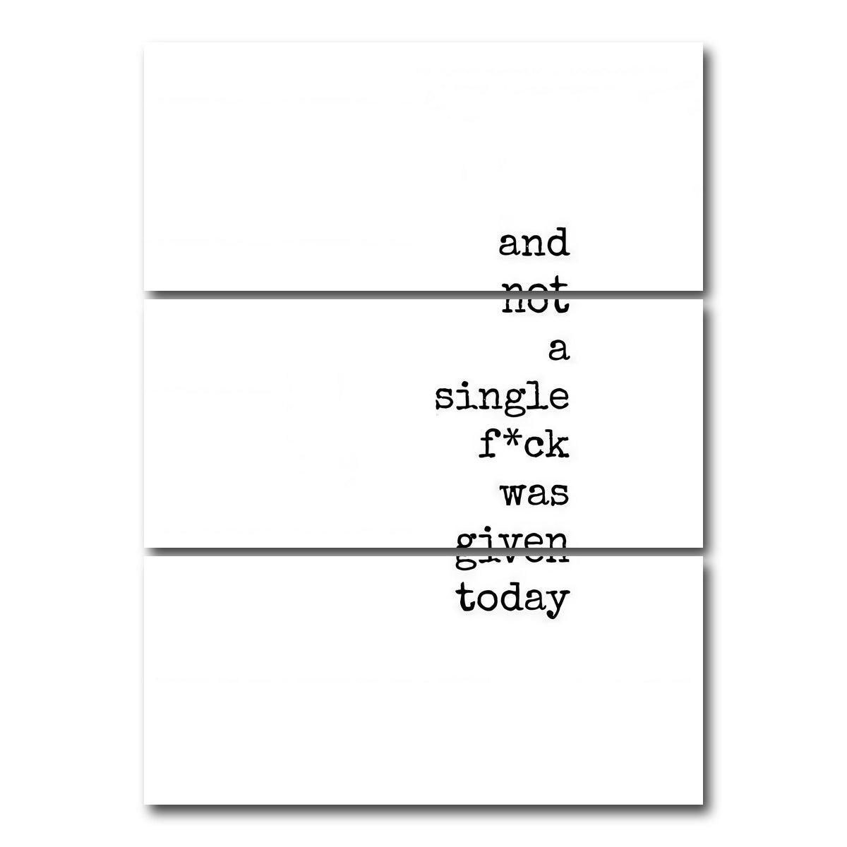 AUTO-MOCKUP WHITE | Not a One | 3 Piece | Gallery Wrap Canvas | group=8x18_stacked