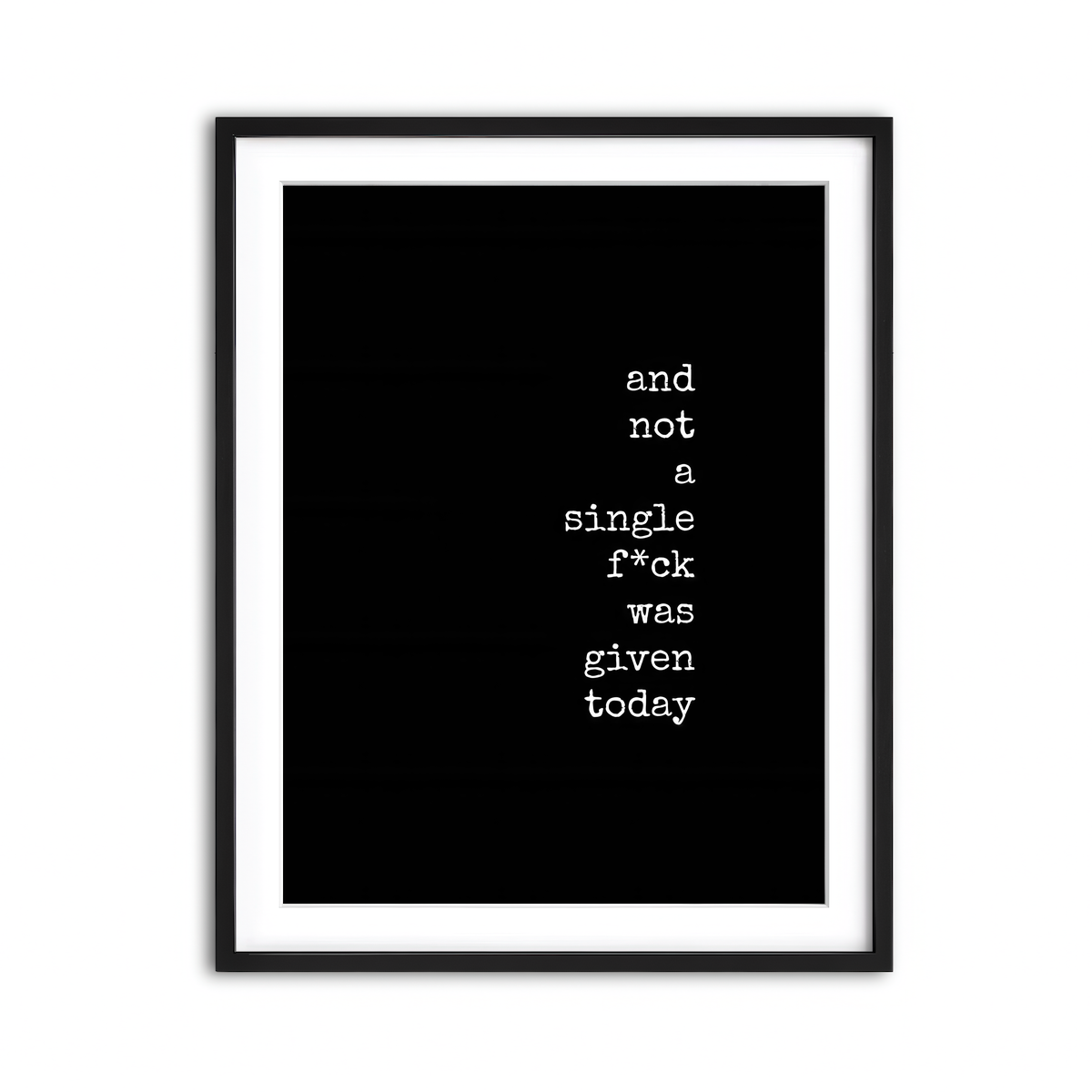 Framed Print 3x4 Black