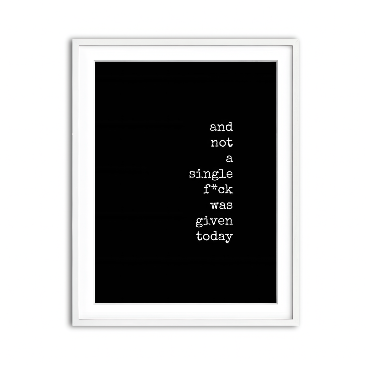 Framed Print 3x4 White