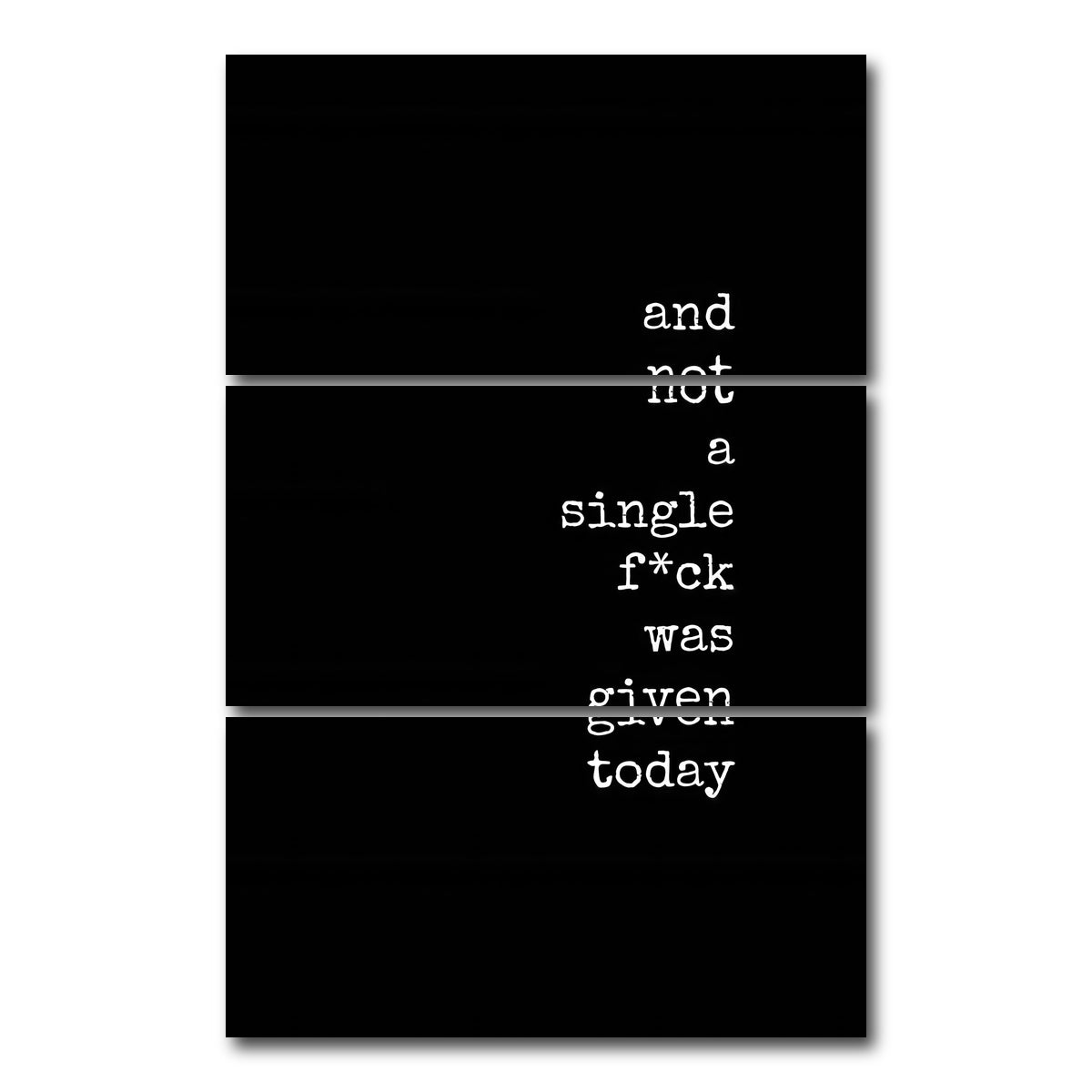 AUTO-MOCKUP WHITE | Not a Single One | 3 Piece | Gallery Wrap Canvas | group=12x24_stacked