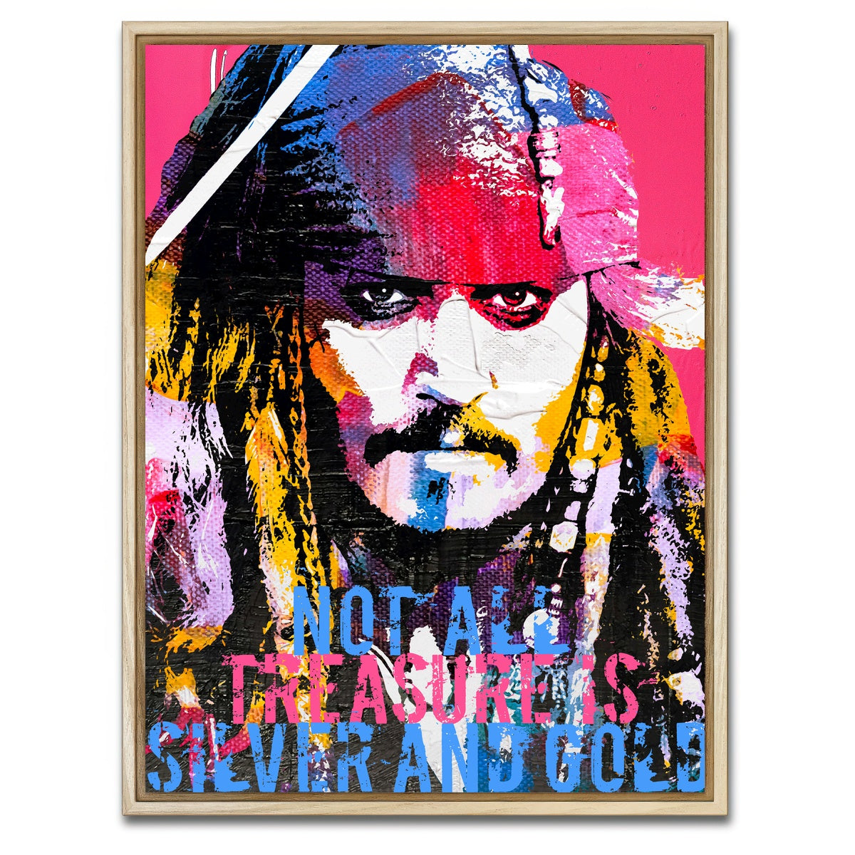 AUTO-MOCKUP WHITE | Not all Treasure | 1 Piece | Natural Framed Canvas | group=3x4