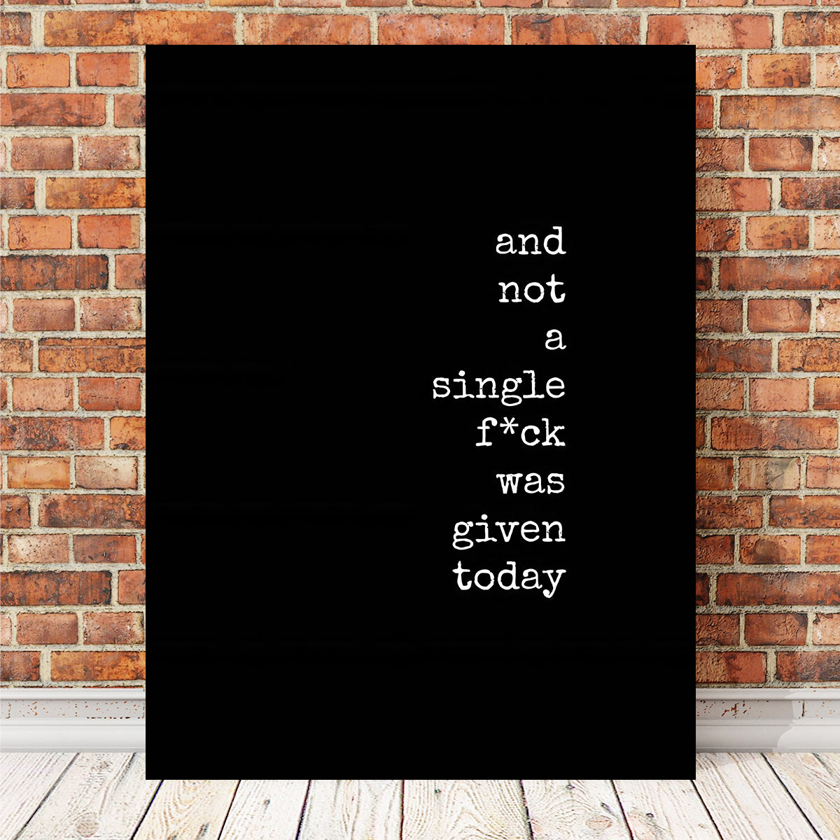 Not a Single One Wall Art