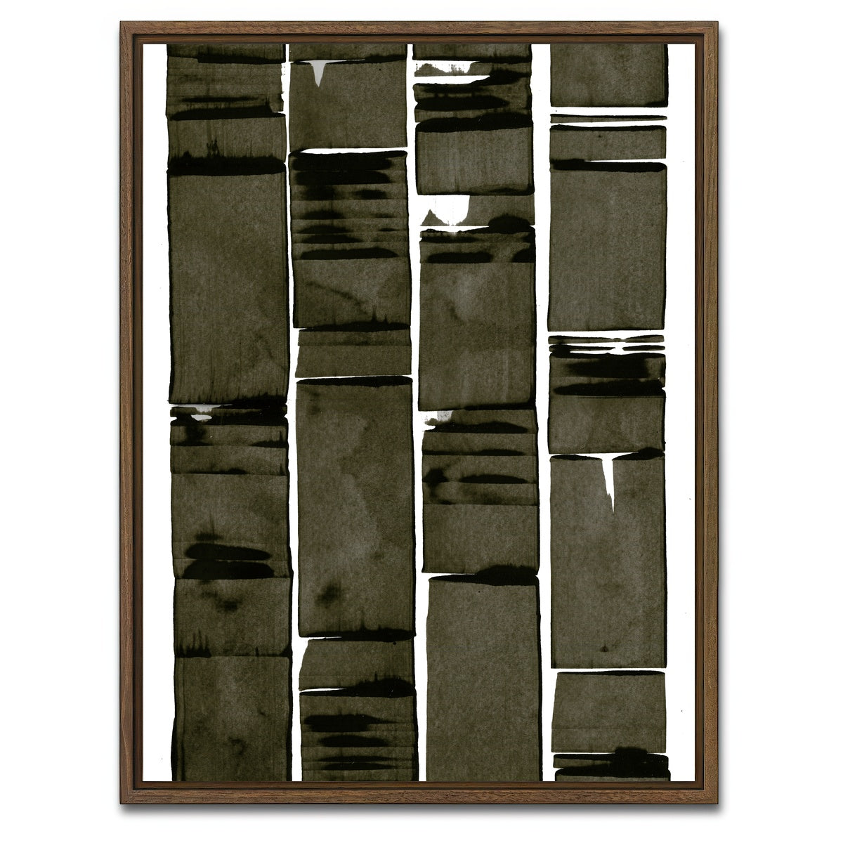 AUTO-MOCKUP WHITE | Notched | 1 Piece | Walnut Framed Canvas | group=3x4