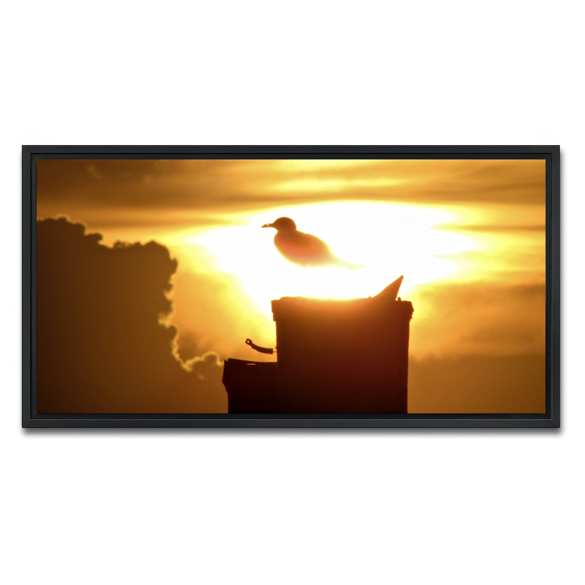 AUTO-MOCKUP WHITE | Nuclear Seagull | 1 Piece | Black Framed Canvas | group=2x1