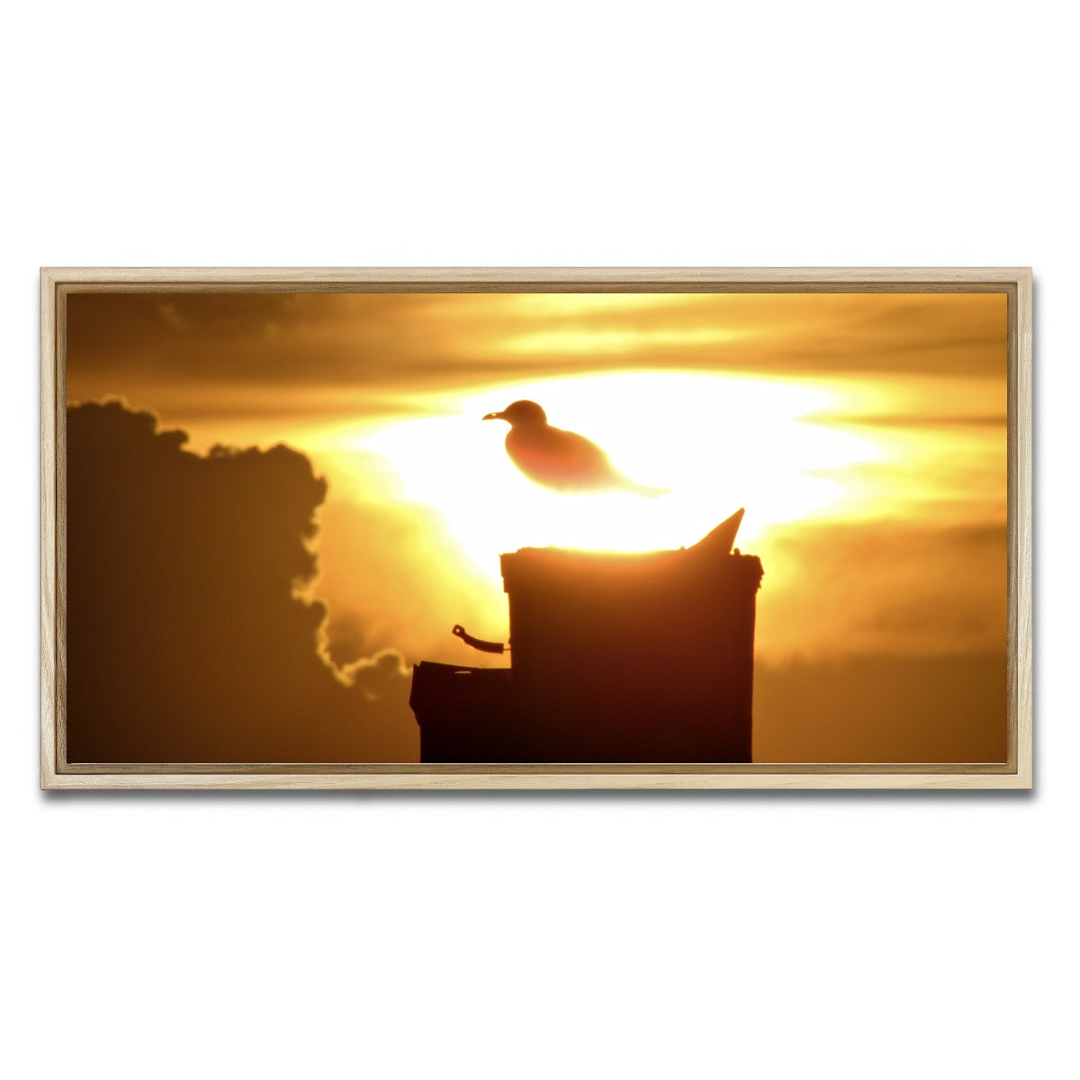 AUTO-MOCKUP WHITE | Nuclear Seagull | 1 Piece | Natural Framed Canvas | group=2x1