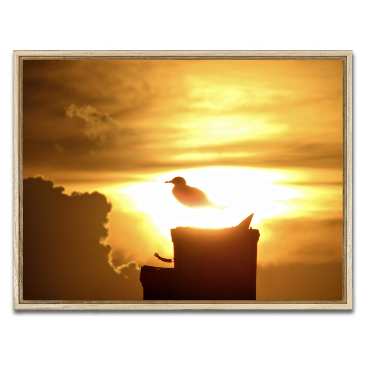 AUTO-MOCKUP WHITE | Nuclear Seagull | 1 Piece | Natural Framed Canvas | group=4x3
