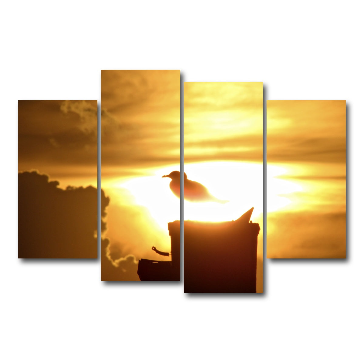 AUTO-MOCKUP WHITE | Nuclear Seagull | 4 Piece | Gallery Wrap Canvas | group=4_short