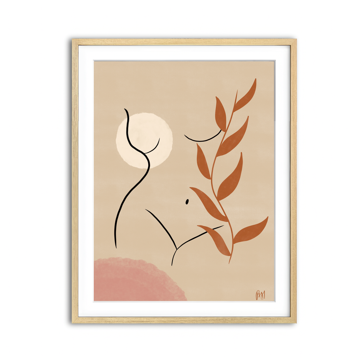 Framed Print 3x4 Natural