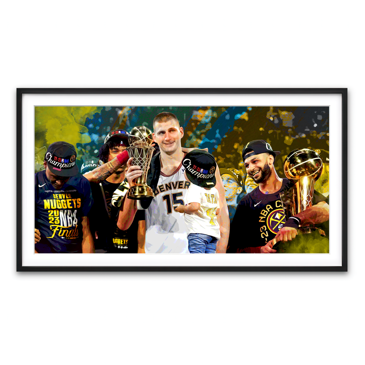 Framed Print 2x1 Black