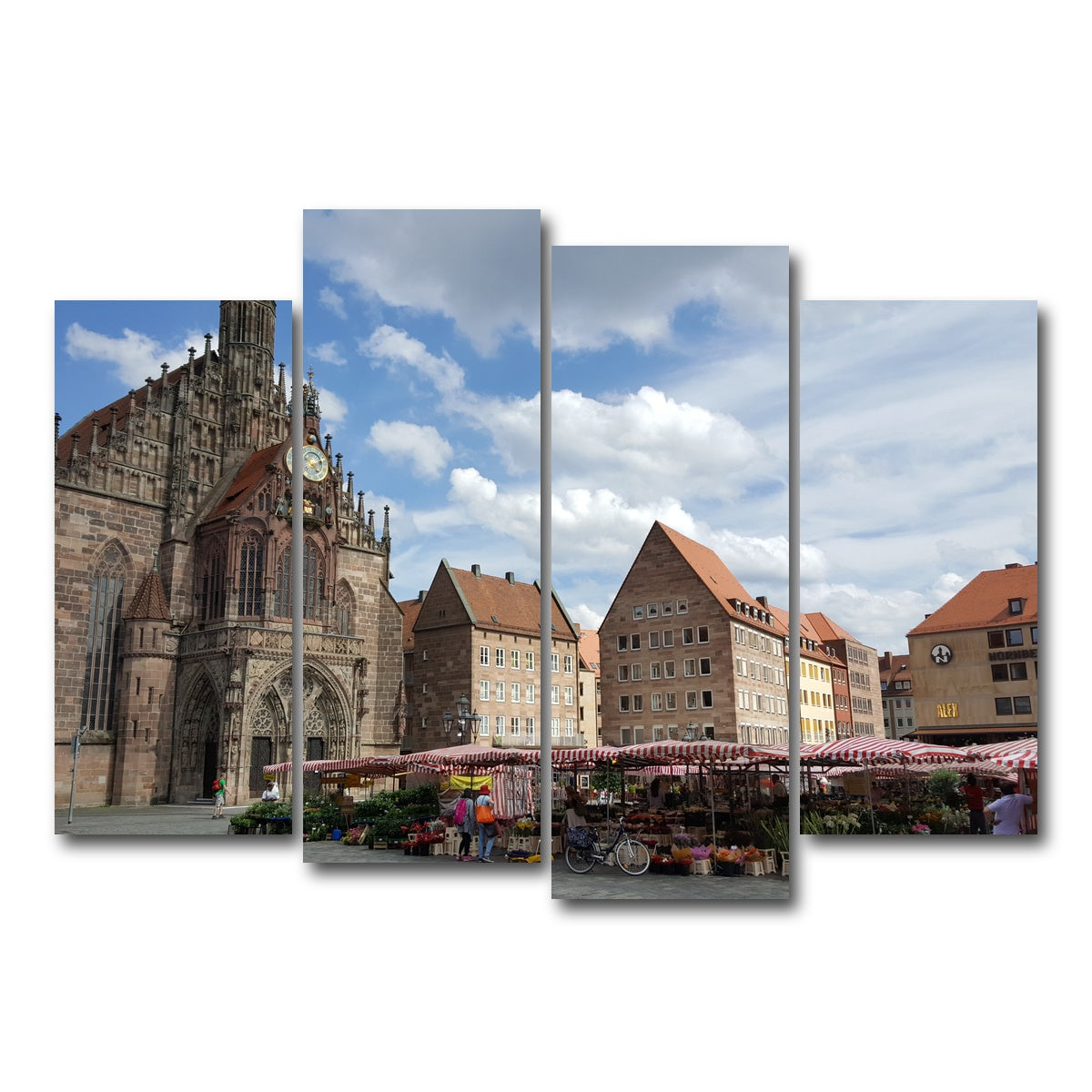 AUTO-MOCKUP WHITE | Nuremberg Germany | 4 Piece | Gallery Wrap Canvas | group=4_normal