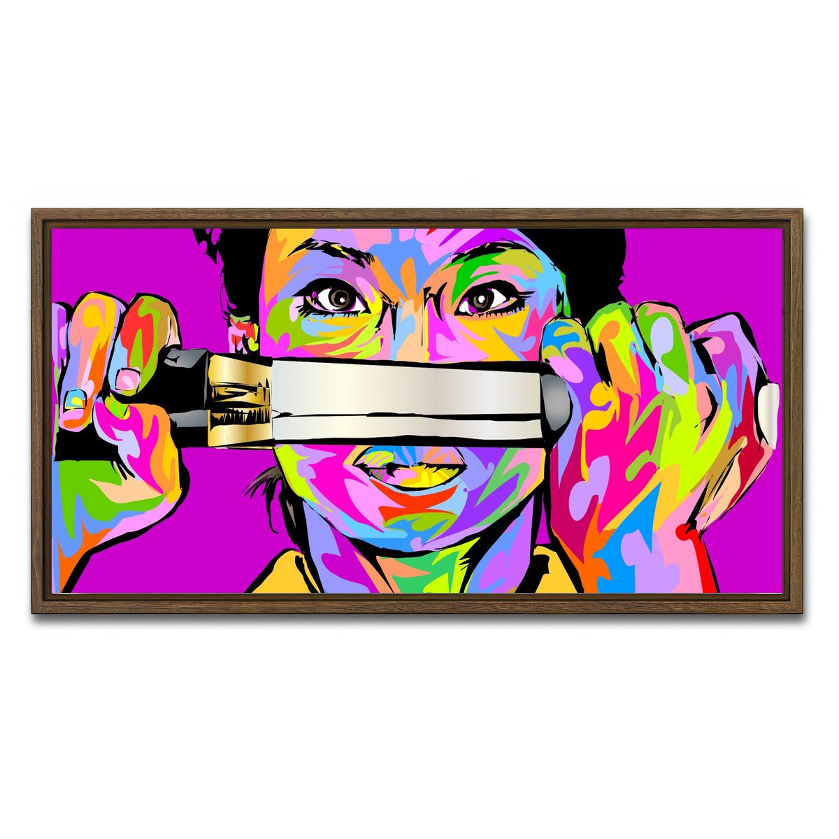 AUTO-MOCKUP WHITE | ORE NIISHI | 1 Piece | Walnut Framed Canvas | group=2x1