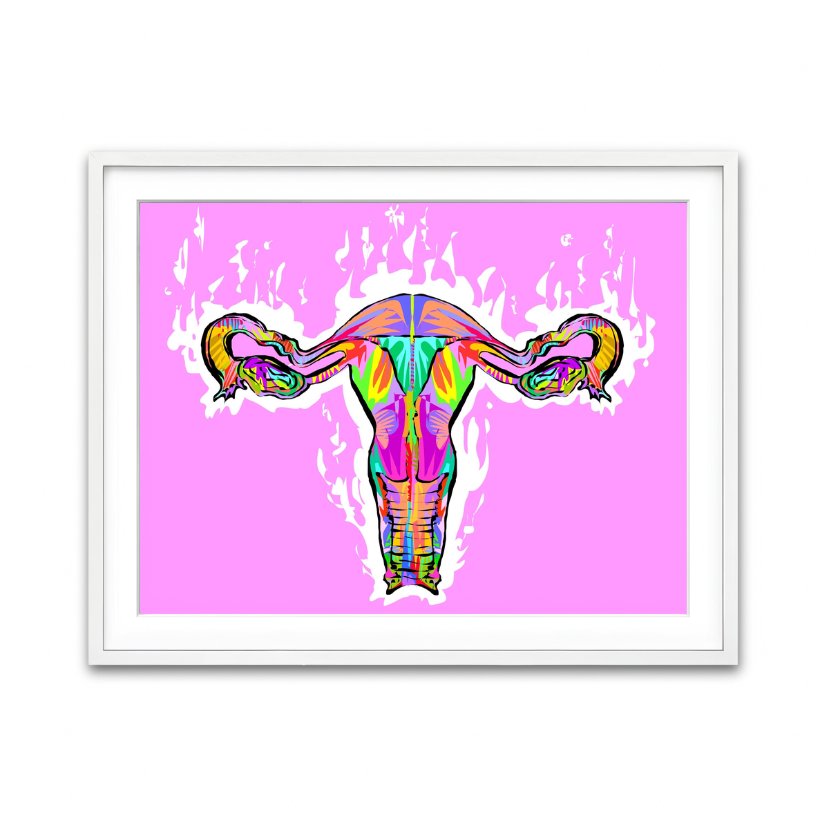 Framed Print 4x3 White