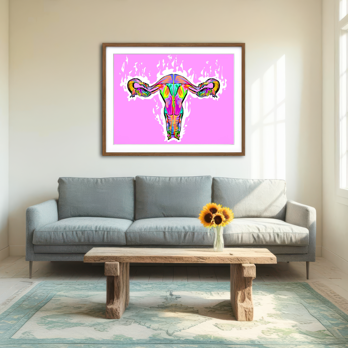 AUTO-MOCKUP ROOM | Ovaries Wall Art