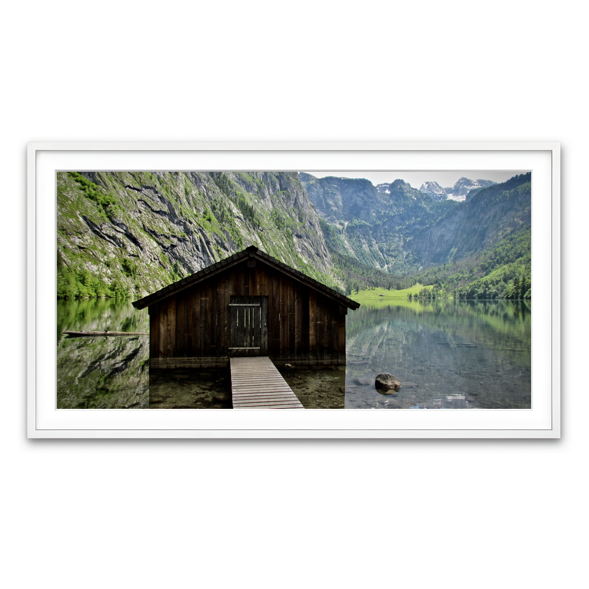 Framed Print 2x1 White