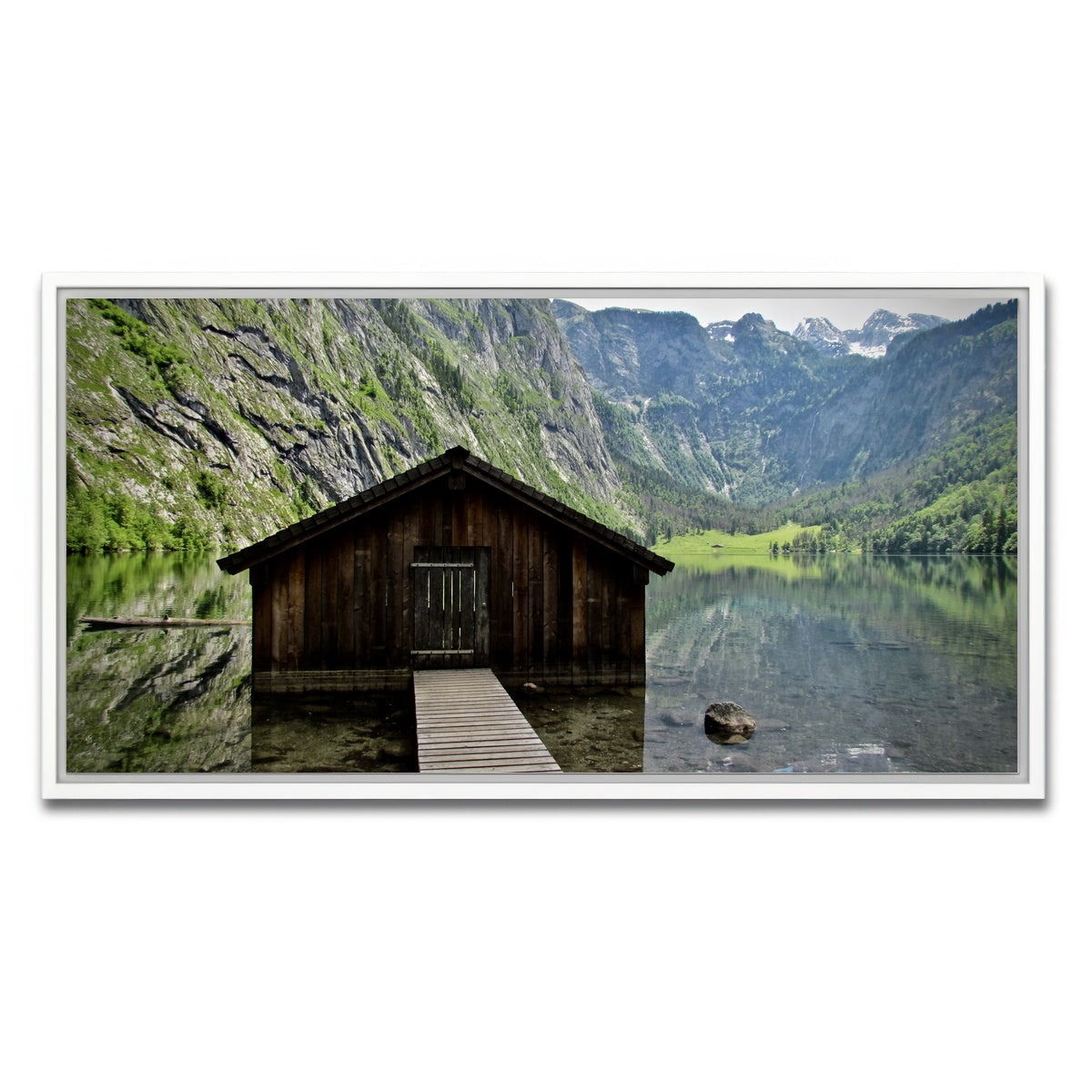AUTO-MOCKUP WHITE | Obersee Bavaria | 1 Piece | White Framed Canvas | group=2x1