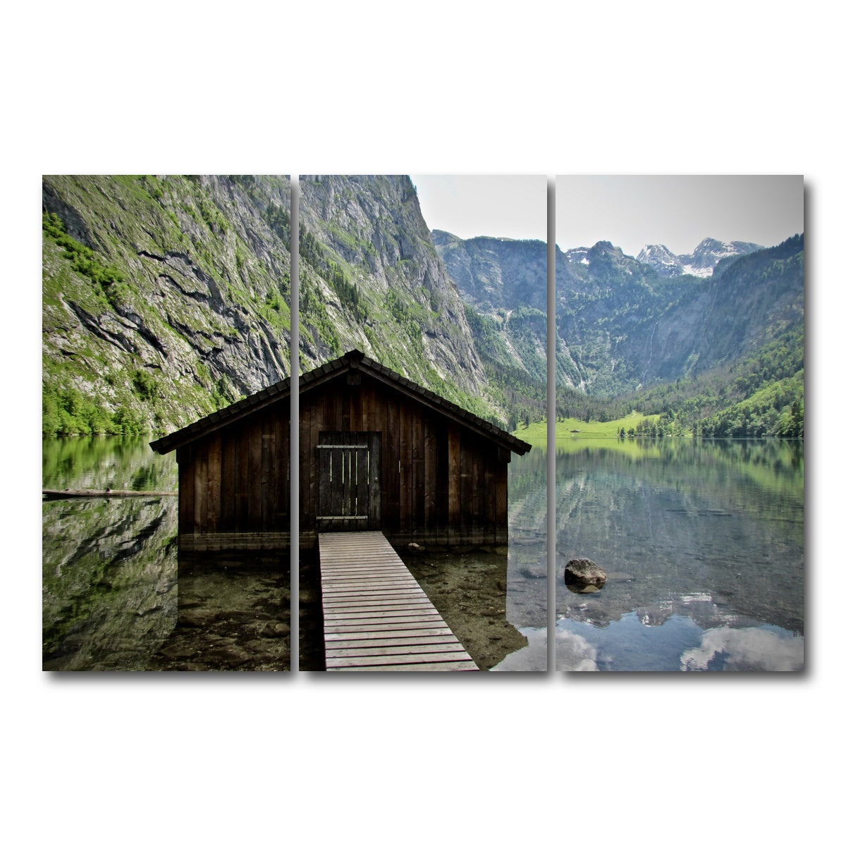AUTO-MOCKUP WHITE | Obersee Bavaria | 3 Piece | Gallery Wrap Canvas | group=12x24