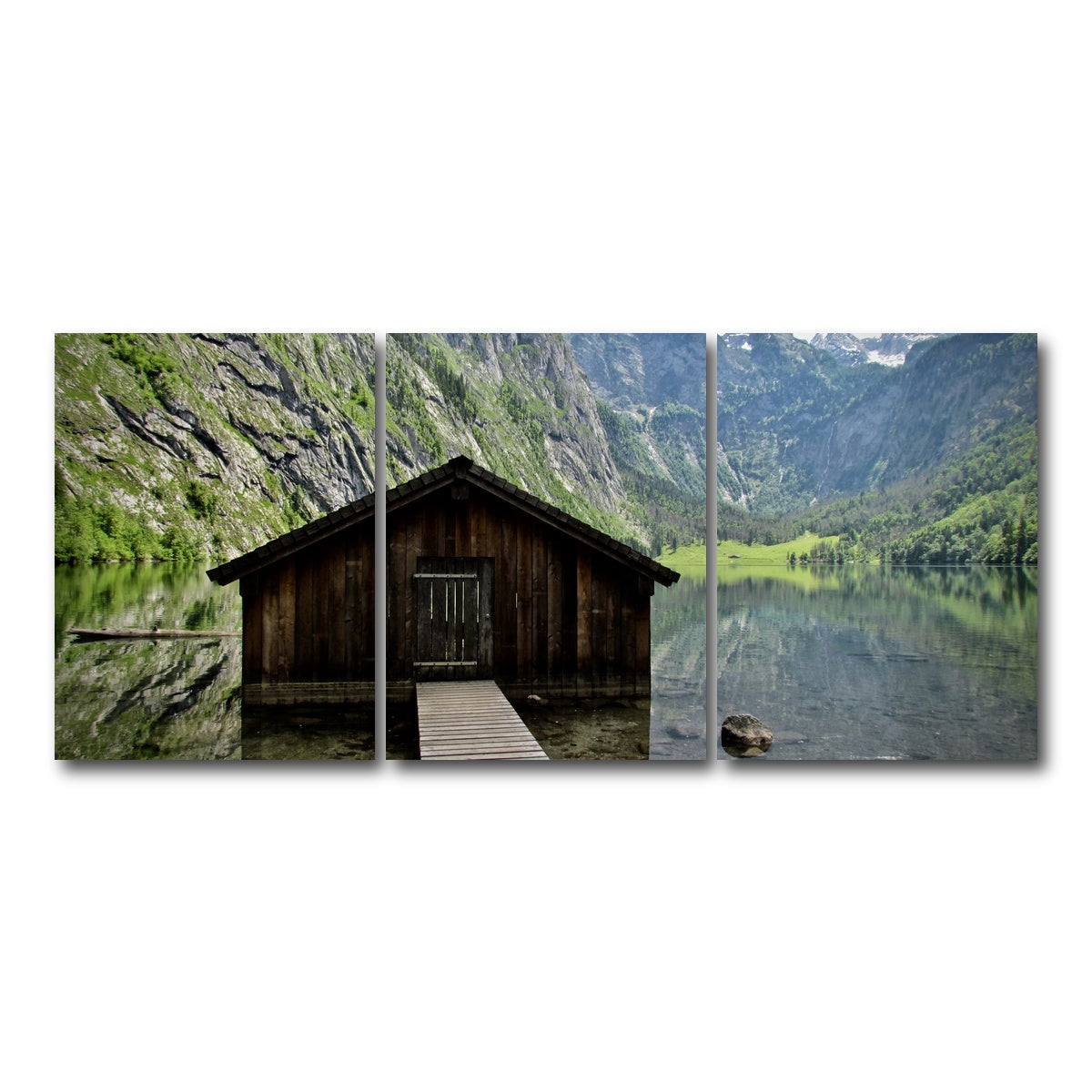 AUTO-MOCKUP WHITE | Obersee Bavaria | 3 Piece | Gallery Wrap Canvas | group=18x24
