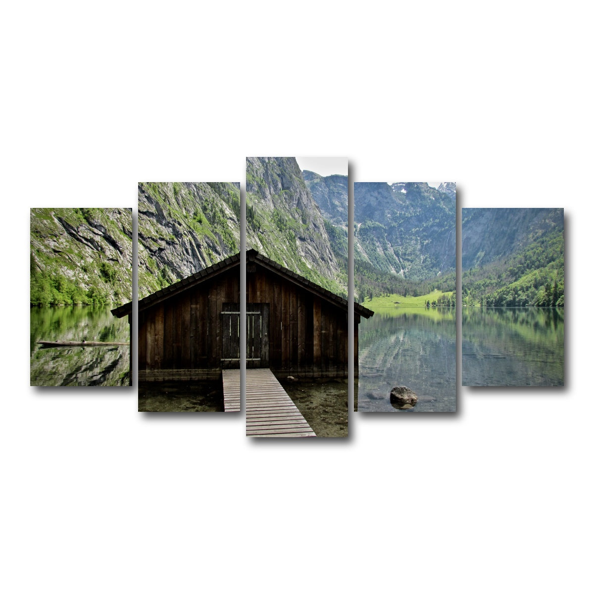 AUTO-MOCKUP WHITE | Obersee Bavaria | 5 Piece | Gallery Wrap Canvas | group=5_normal