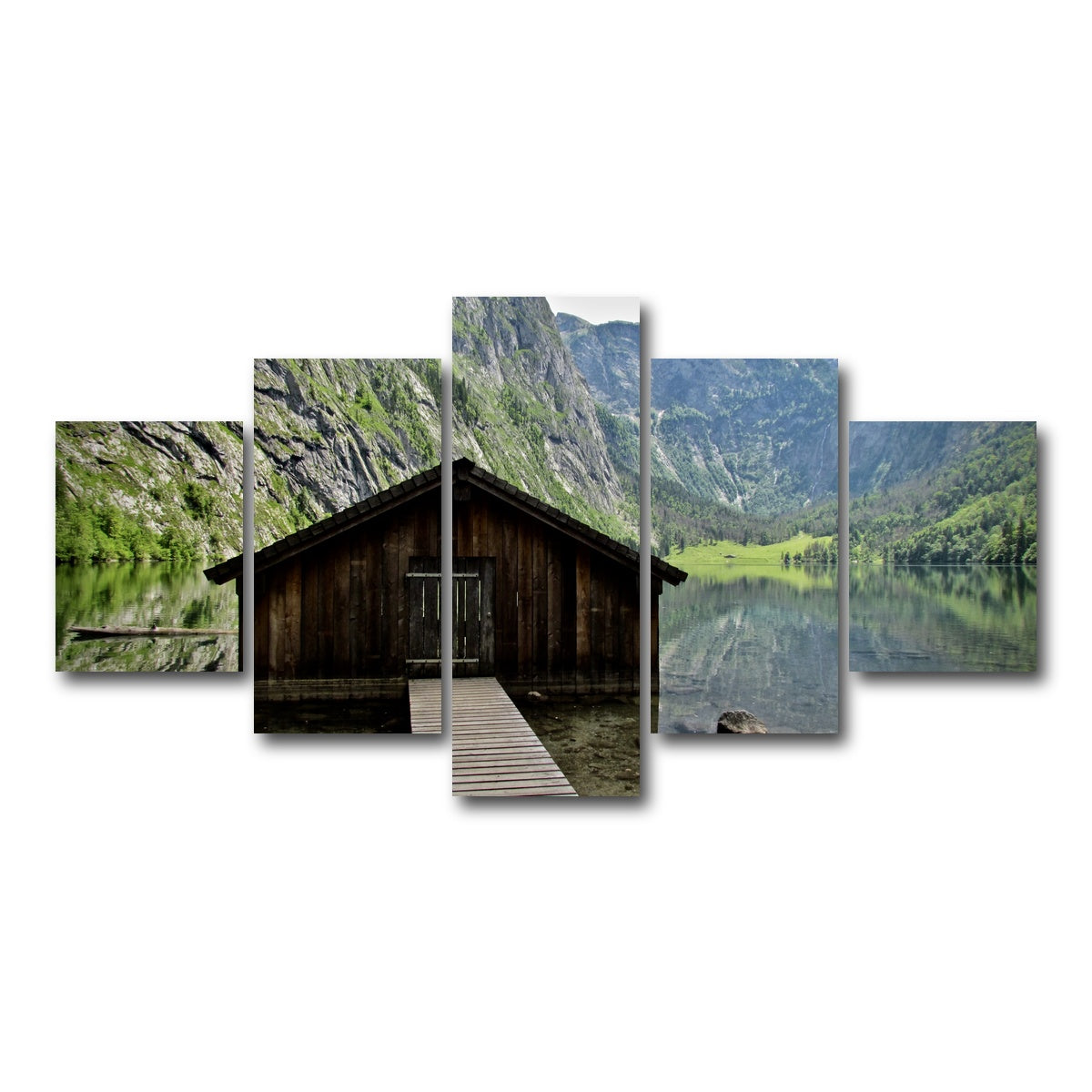 AUTO-MOCKUP WHITE | Obersee Bavaria | 5 Piece | Gallery Wrap Canvas | group=5_short