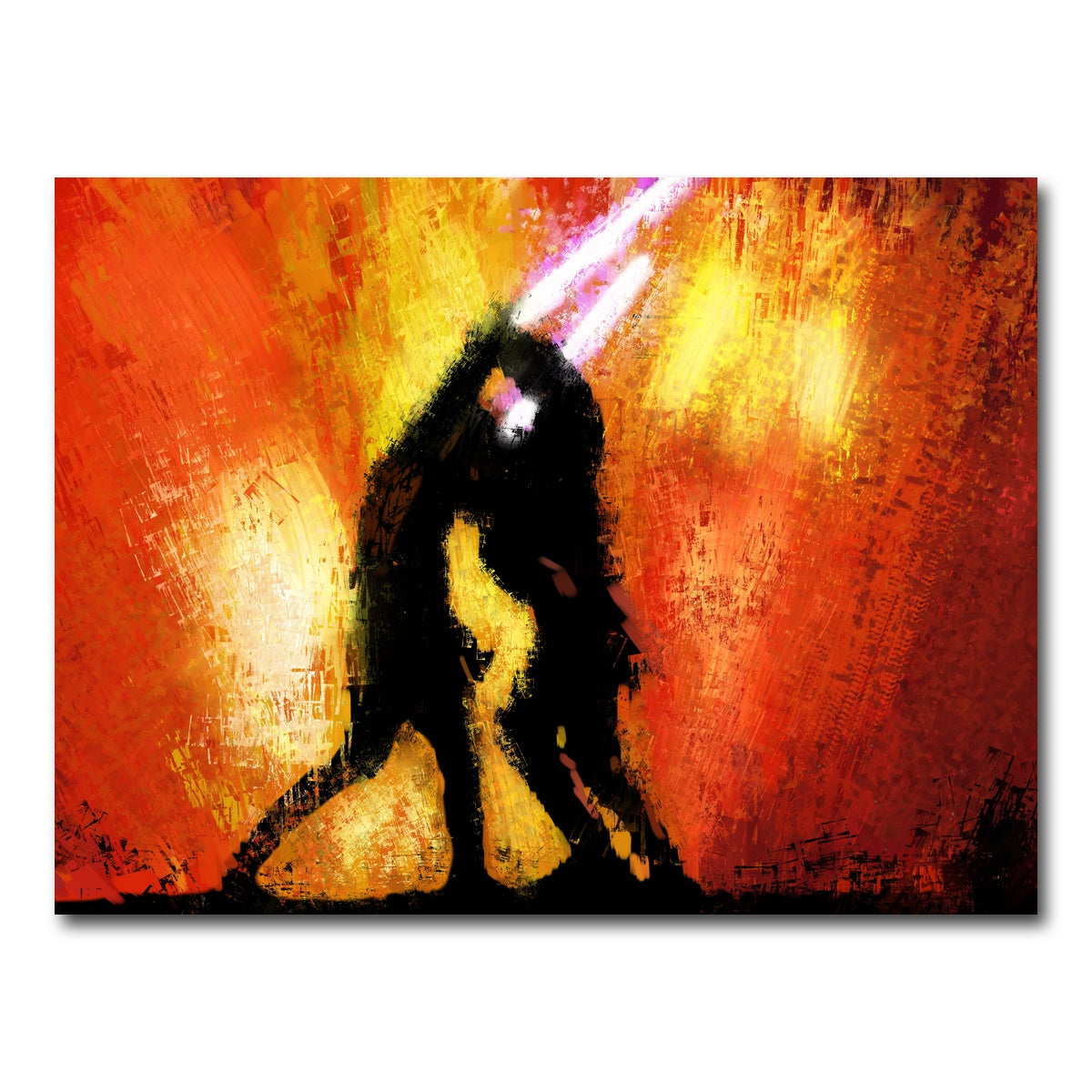 AUTO-MOCKUP WHITE | Obi Wan Vs Anakin | 1 Piece | Gallery Wrapped | group=4x3