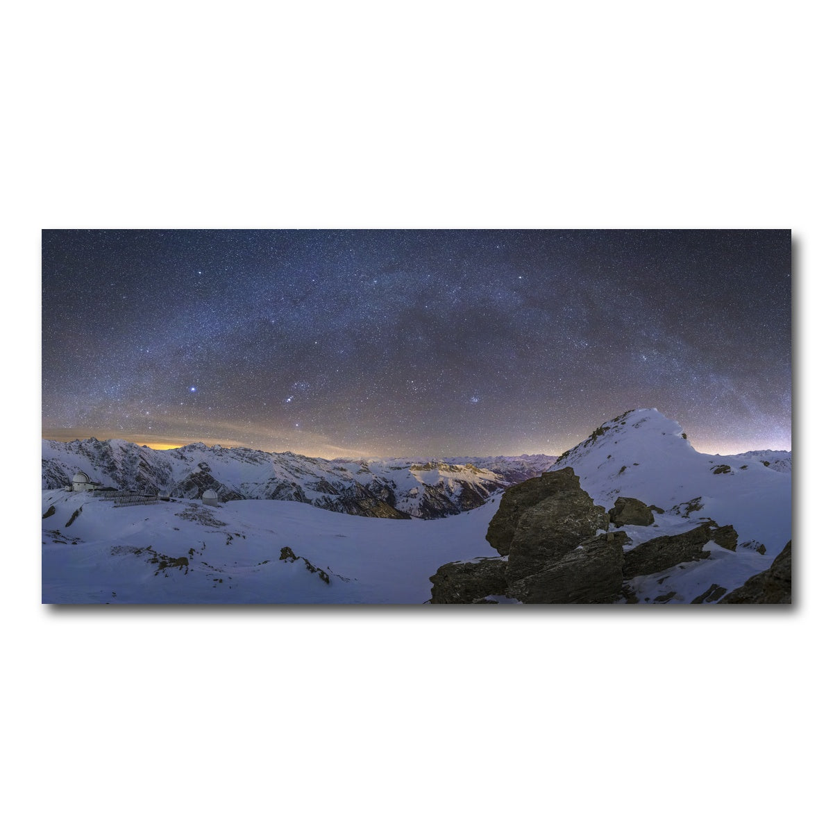 AUTO-MOCKUP WHITE | Observatory of Saint-Veran | 1 Piece | Gallery Wrap Canvas | group=2x1