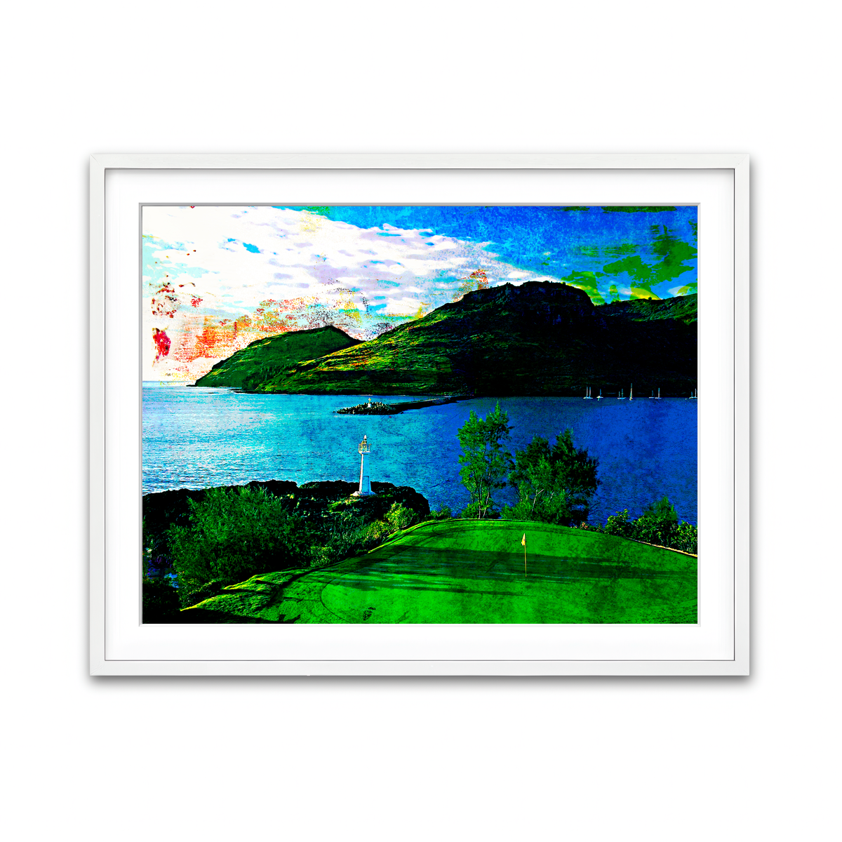 Framed Print 4x3 White