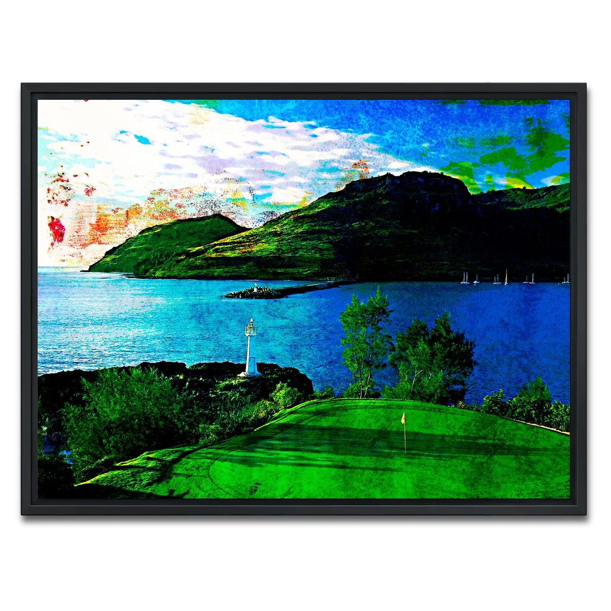 AUTO-MOCKUP WHITE | Ocean Course at Hokuala | 1 Piece | Black Framed Canvas | group=4x3