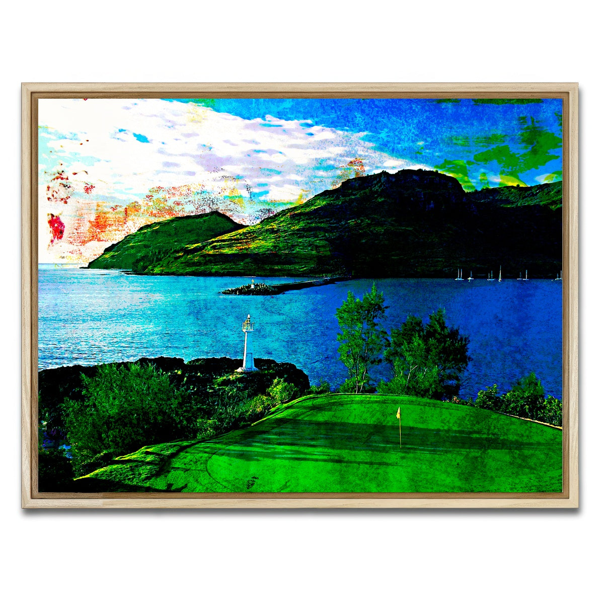 AUTO-MOCKUP WHITE | Ocean Course at Hokuala | 1 Piece | Natural Framed Canvas | group=4x3