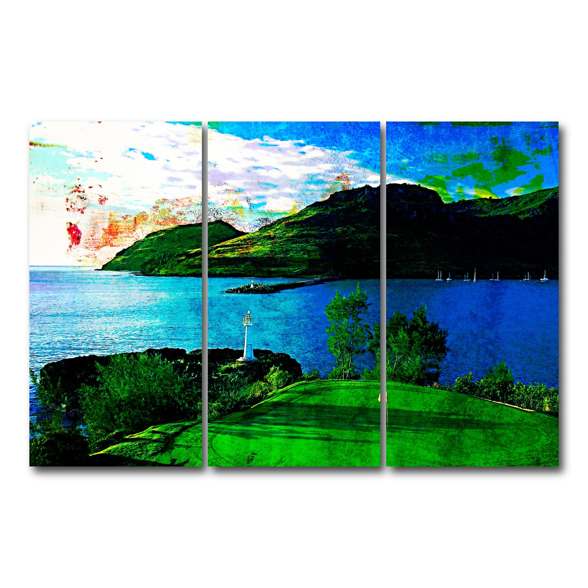 AUTO-MOCKUP WHITE | Ocean Course at Hokuala | 3 Piece | Gallery Wrap Canvas | group=12x24