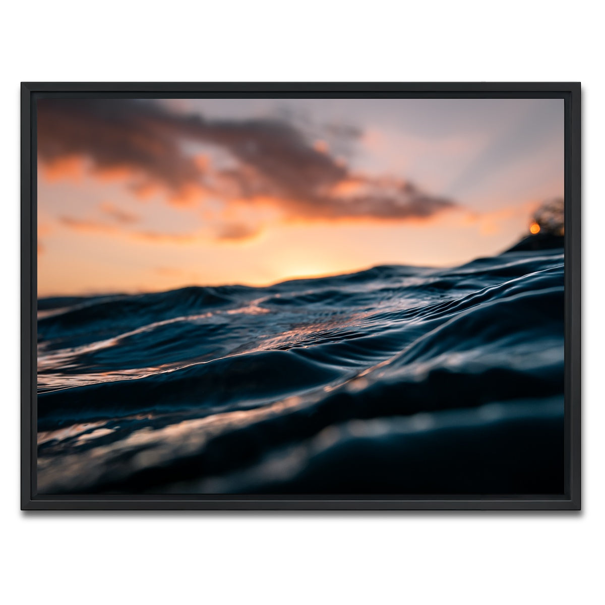 AUTO-MOCKUP WHITE | Ocean Flow | 1 Piece | Black Framed Canvas | group=4x3