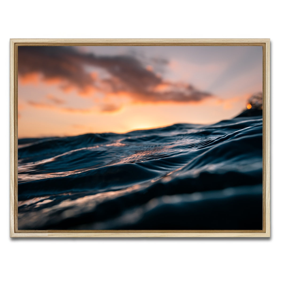 AUTO-MOCKUP WHITE | Ocean Flow | 1 Piece | Natural Framed Canvas | group=4x3