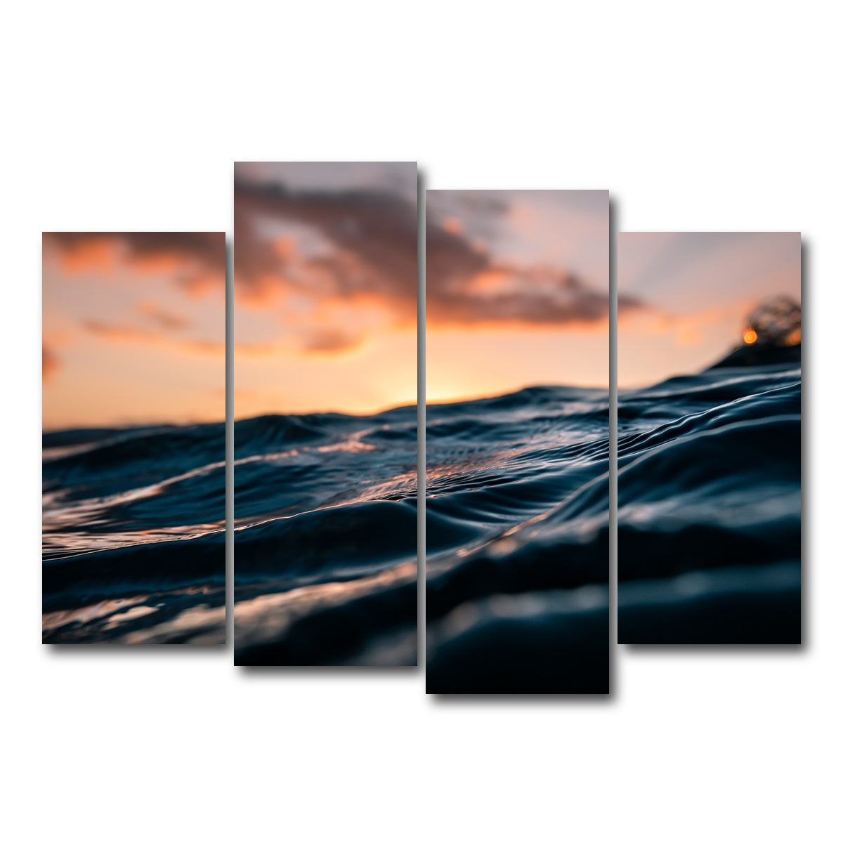 AUTO-MOCKUP WHITE | Ocean Flow | 4 Piece | Gallery Wrap Canvas | group=4_normal