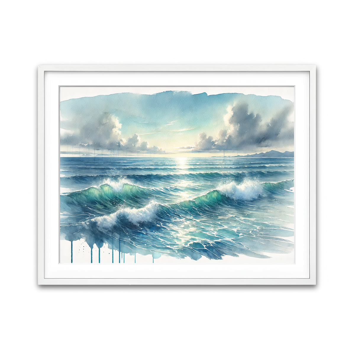Framed Print 4x3 White