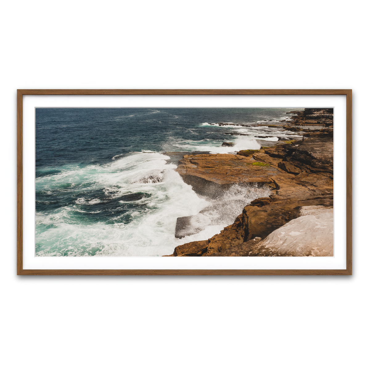 Framed Print 2x1 Walnut