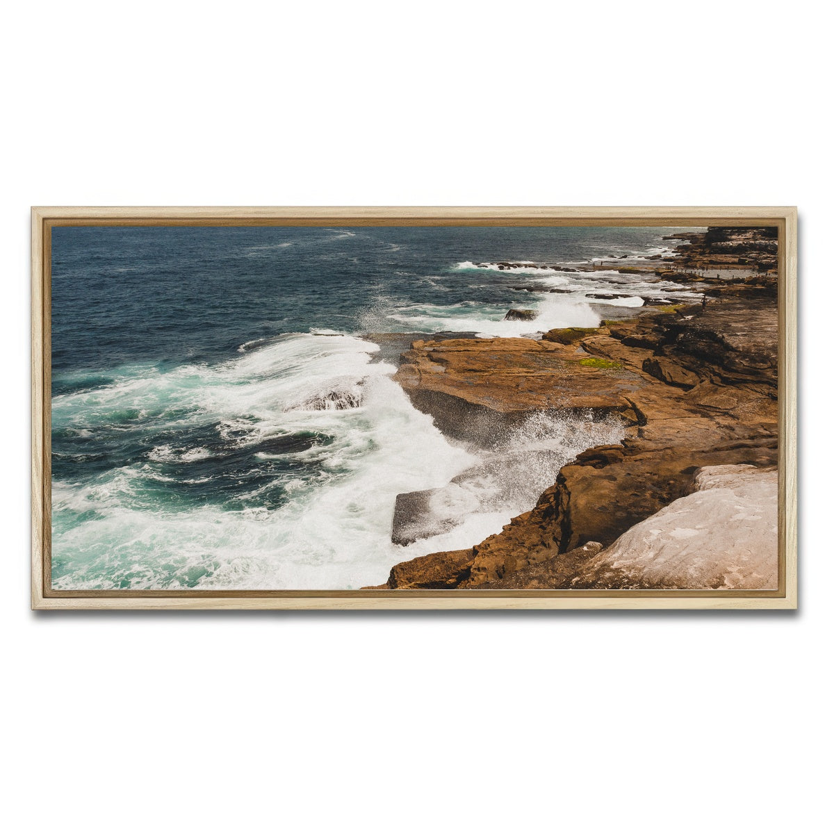 AUTO-MOCKUP WHITE | Ocean Spray | 1 Piece | Natural Framed Canvas | group=2x1