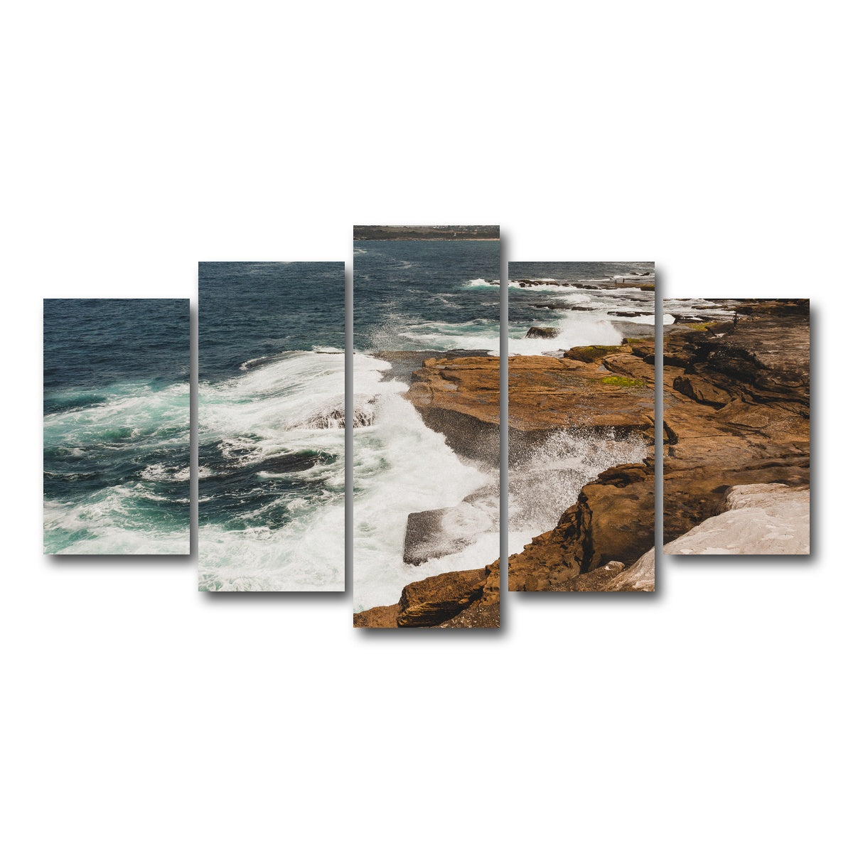 AUTO-MOCKUP WHITE | Ocean Spray | 5 Piece | Gallery Wrap Canvas | group=5_normal