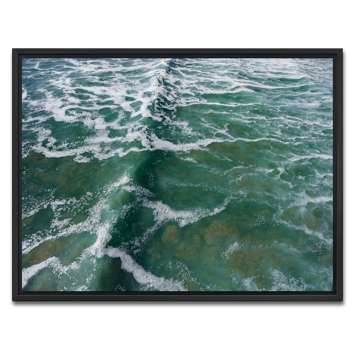 AUTO-MOCKUP WHITE | Ocean Surge | 1 Piece | Black Framed Canvas | group=4x3