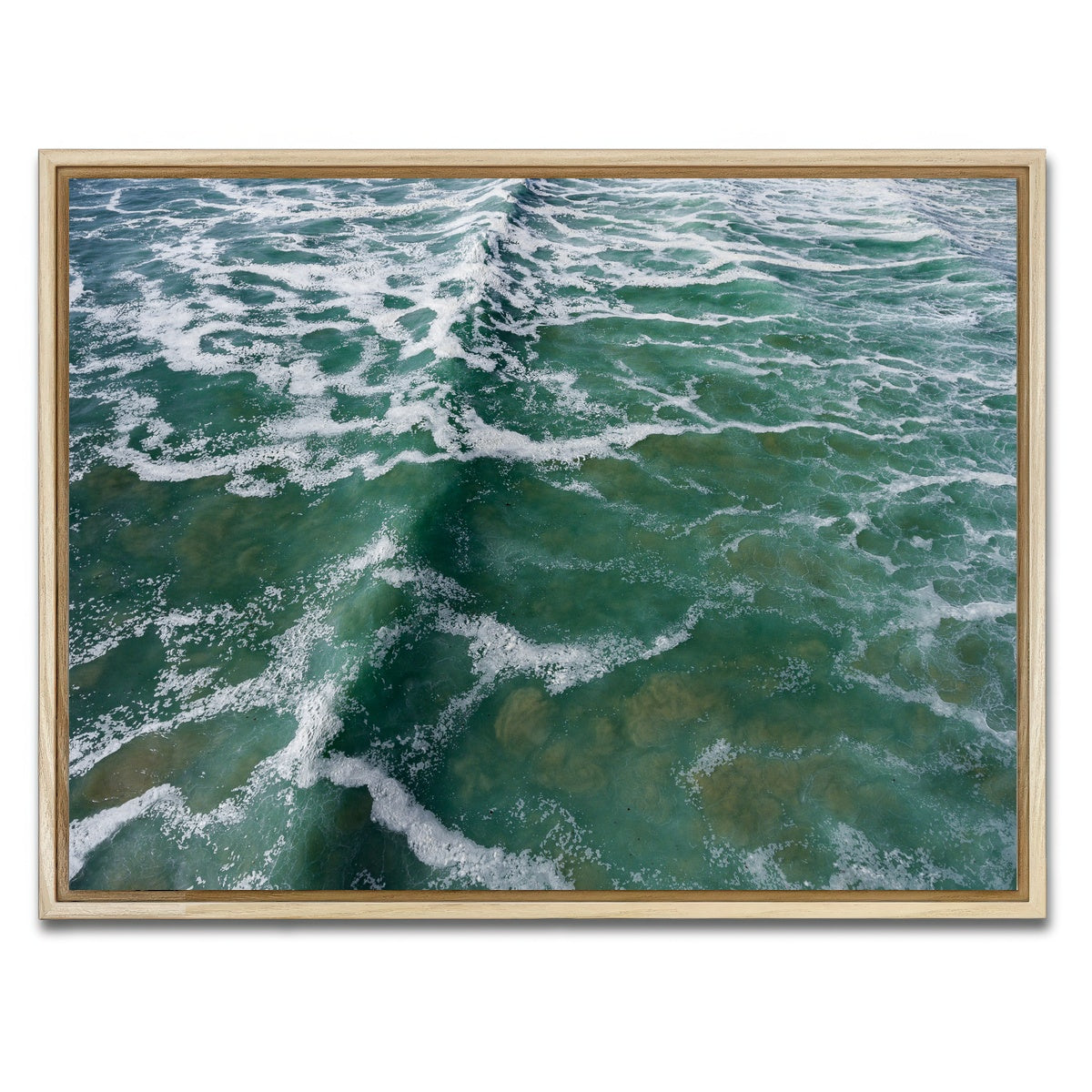 AUTO-MOCKUP WHITE | Ocean Surge | 1 Piece | Natural Framed Canvas | group=4x3