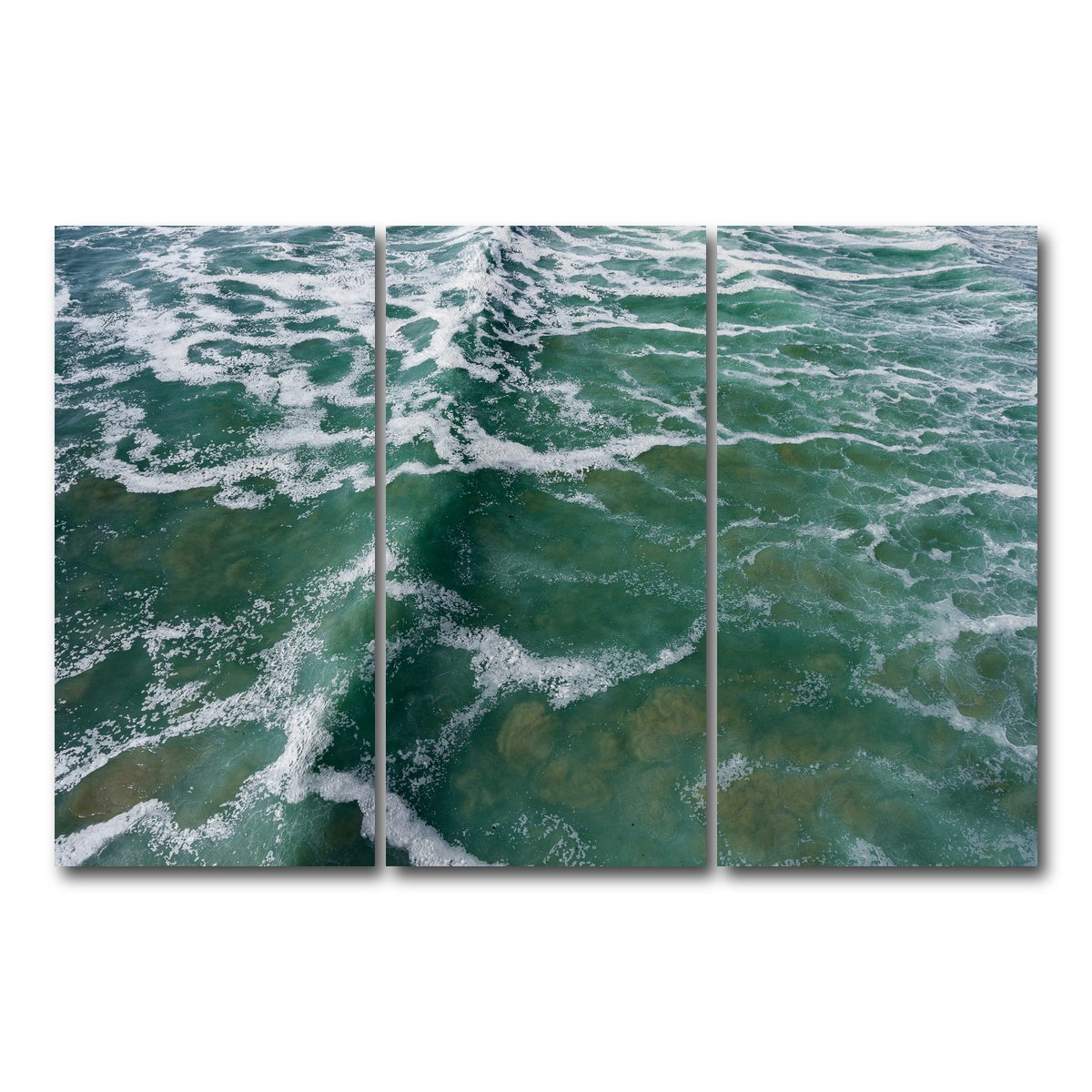 AUTO-MOCKUP WHITE | Ocean Surge | 3 Piece | Gallery Wrap Canvas | group=12x24