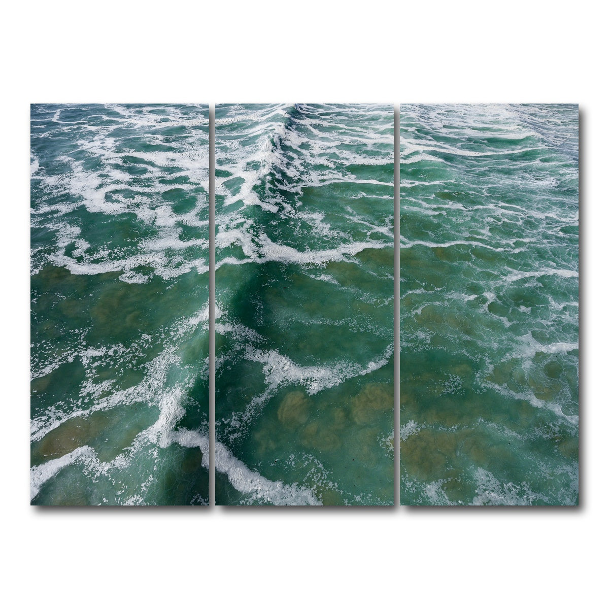 AUTO-MOCKUP WHITE | Ocean Surge | 3 Piece | Gallery Wrap Canvas | group=8x18