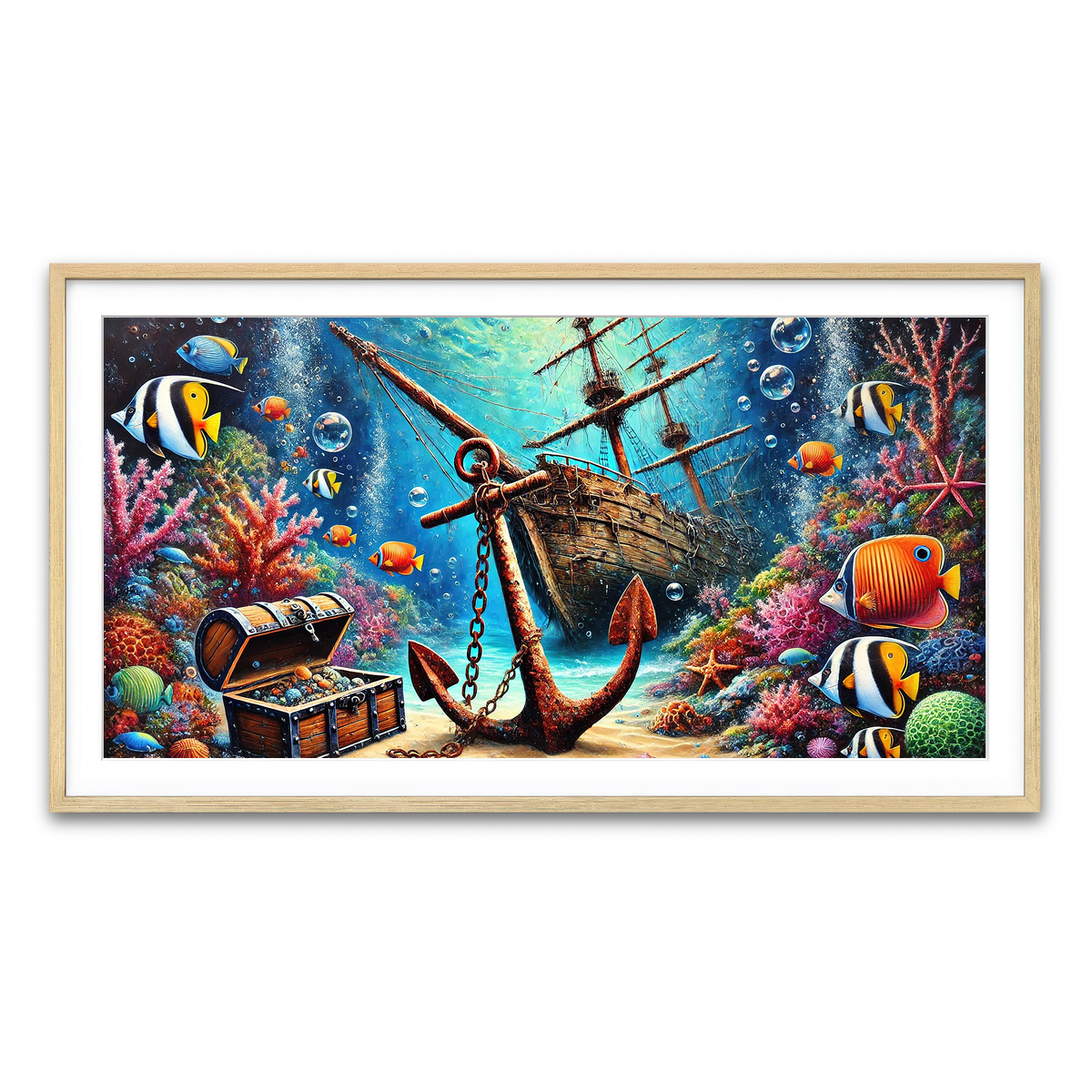 Framed Print 2x1 Natural